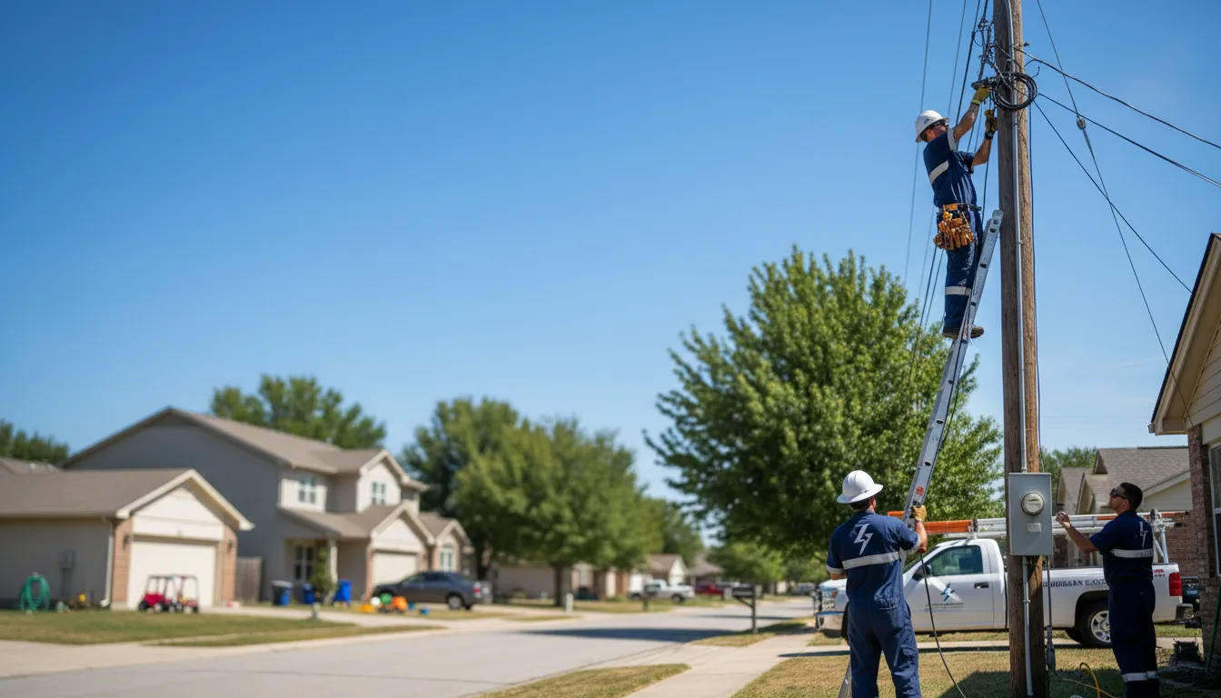 Residential electrician providing installation services in Oxon Hill, MD
